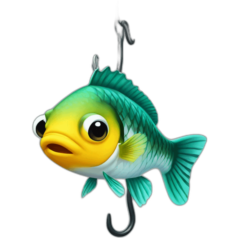 perch fish on hook emoji