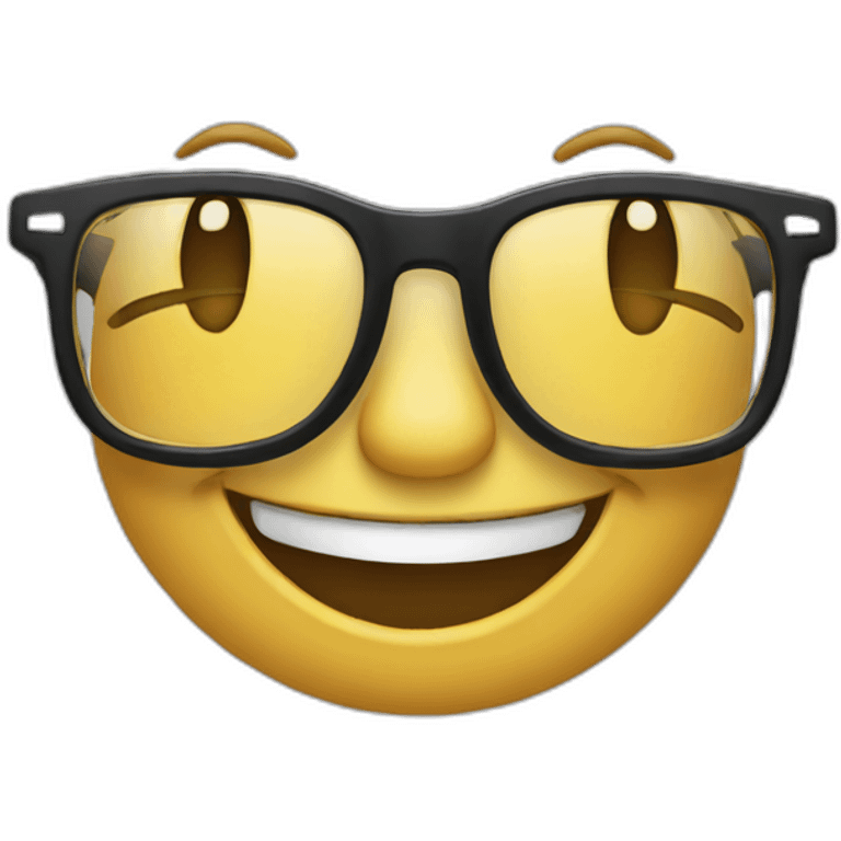 laughing glasses emoji