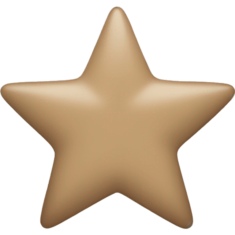 Star without face and with colour dark beige emoji