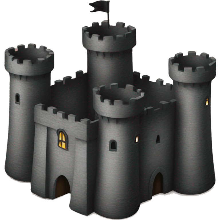 black castle emoji