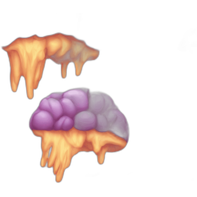 Melting brain ios emoji