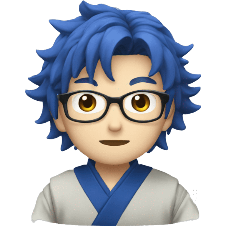 satoru gojo e azul emoji