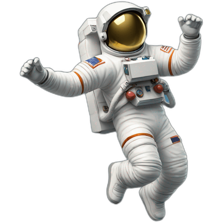 Astronaut jumping emoji