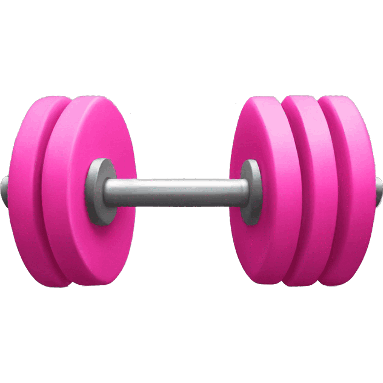 pink barbell emoji