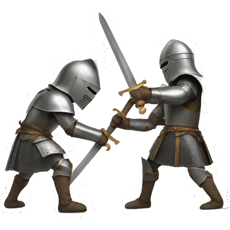 Two knights fighting emoji