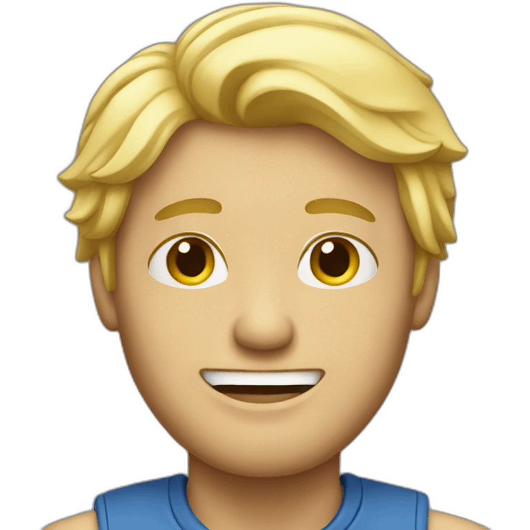 Blond man emoji