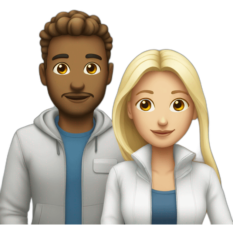  couple white in airport emoji