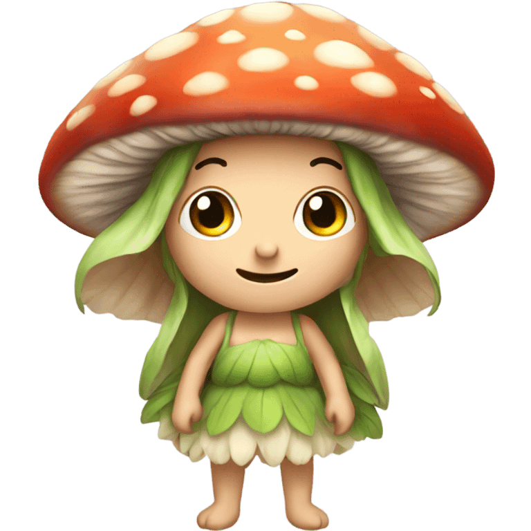 Mushroom fairy emoji