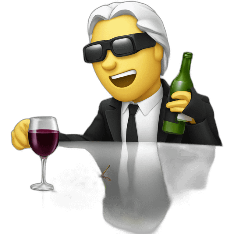 matrix neo drinking wine emoji