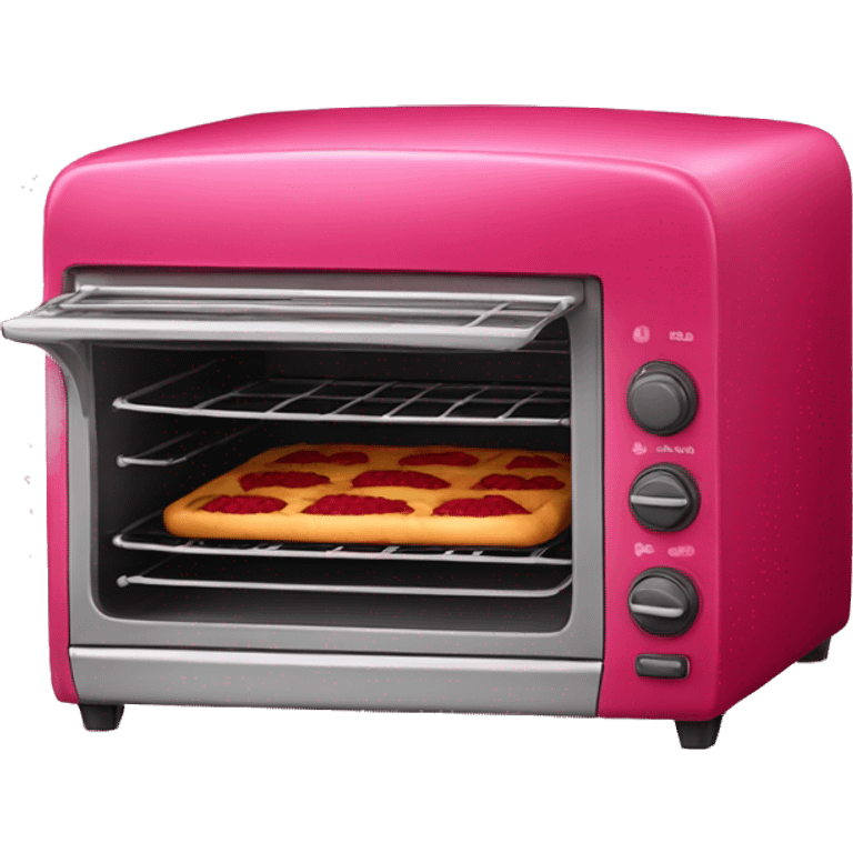 Realistic raspberry color oven isolated. emoji