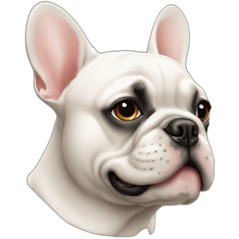 dog French Bulldog in profile emoji