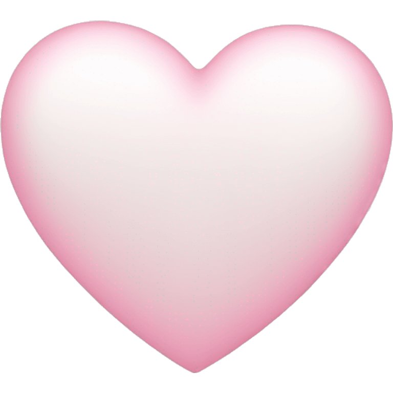 white heart with light pink emoji