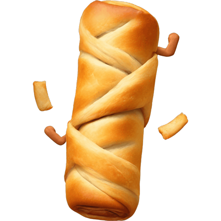 Sausage rolls doing cartwheels  emoji