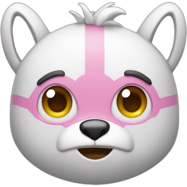 pink and white animatronic sticker emoji