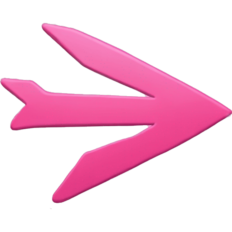 A pink arrow  emoji