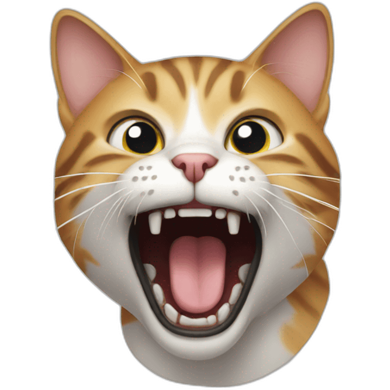 cat screaming emoji