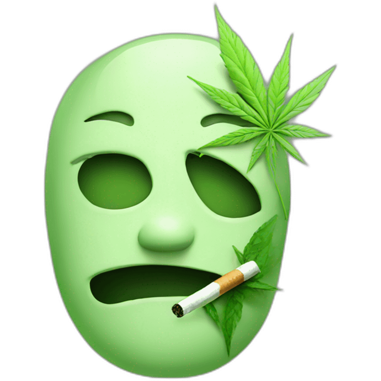 smoking weed emoji