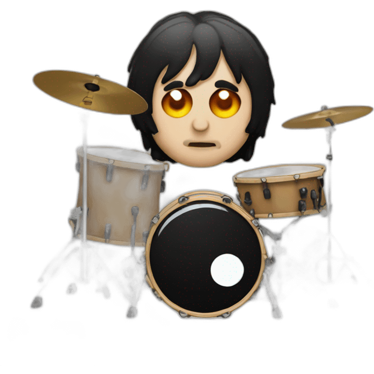 Keith Moon behind His drum set emoji