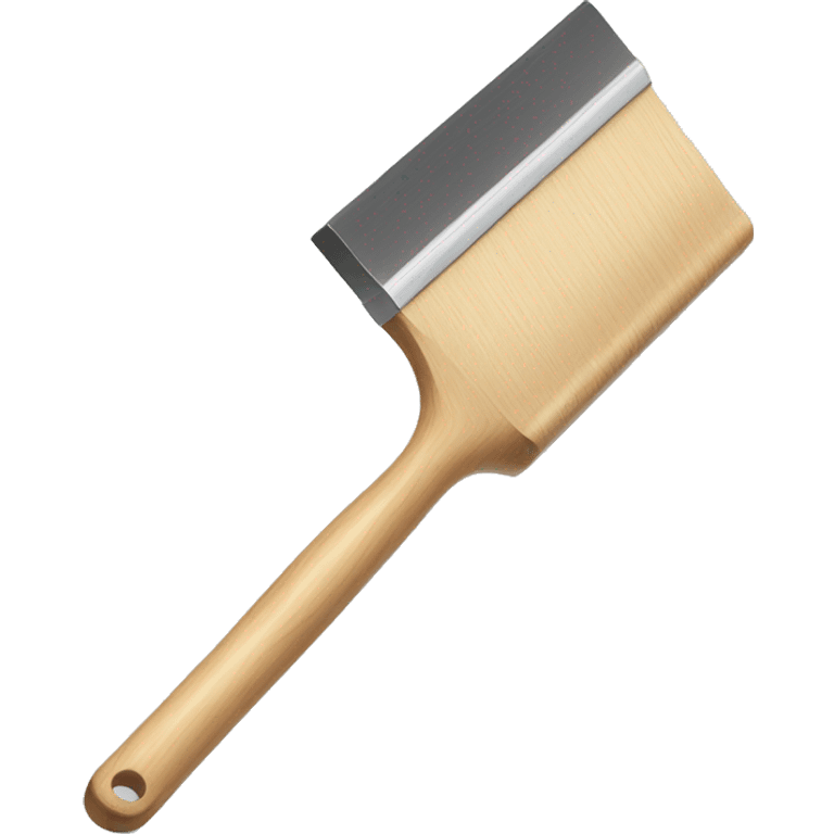 squeegee with long wooden handle emoji