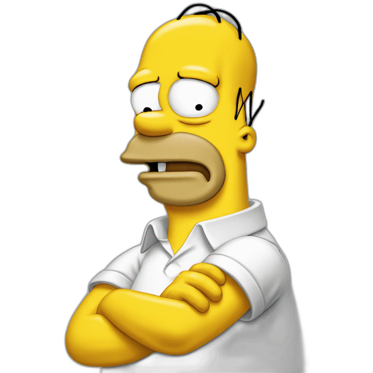 Homer simpson qui pleure emoji