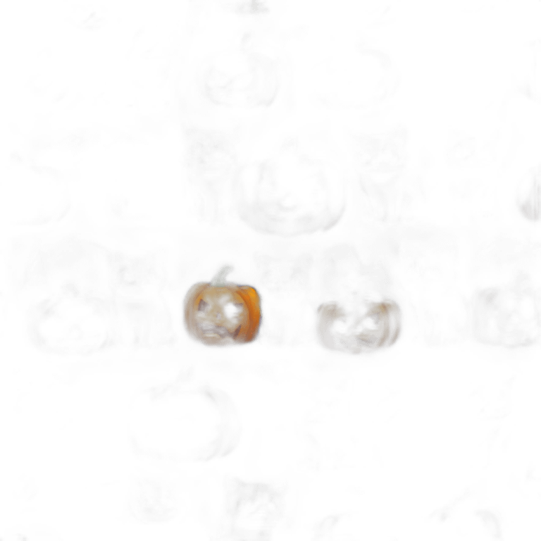 grumpy cat scary in halloween pumpkin emoji