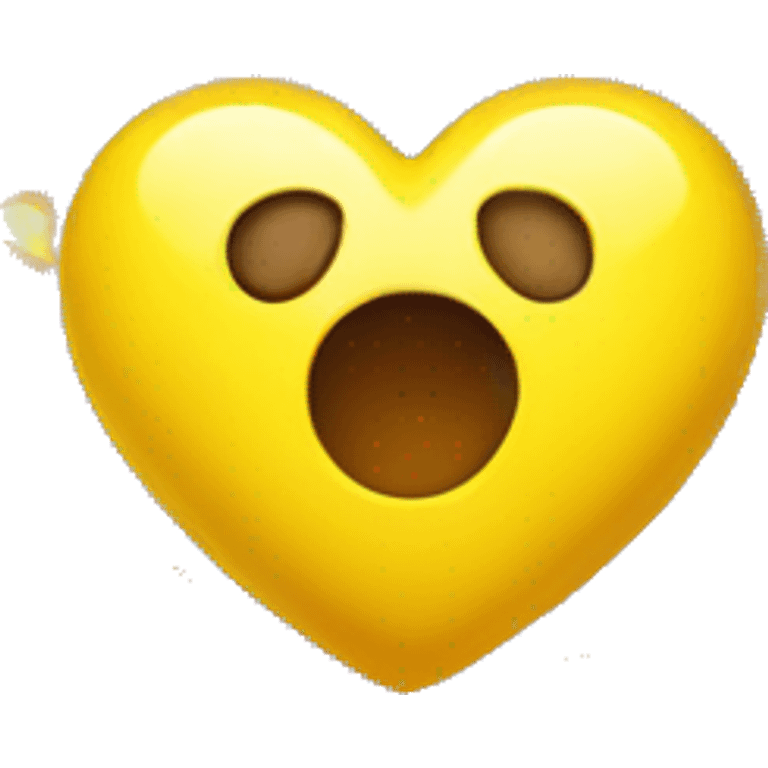 Heart with yellow flashing lights emoji