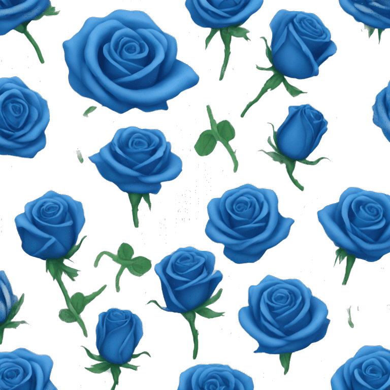 blue rose emoji