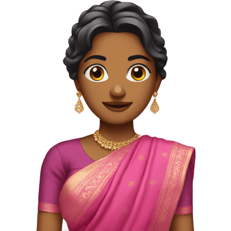 Pink saree emoji