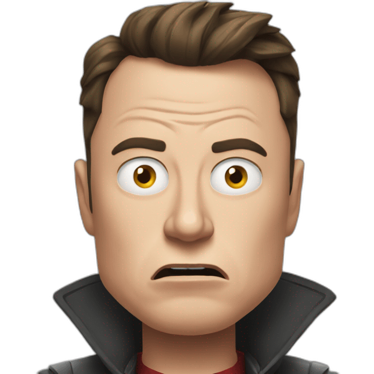 Angry Elon Musk emoji