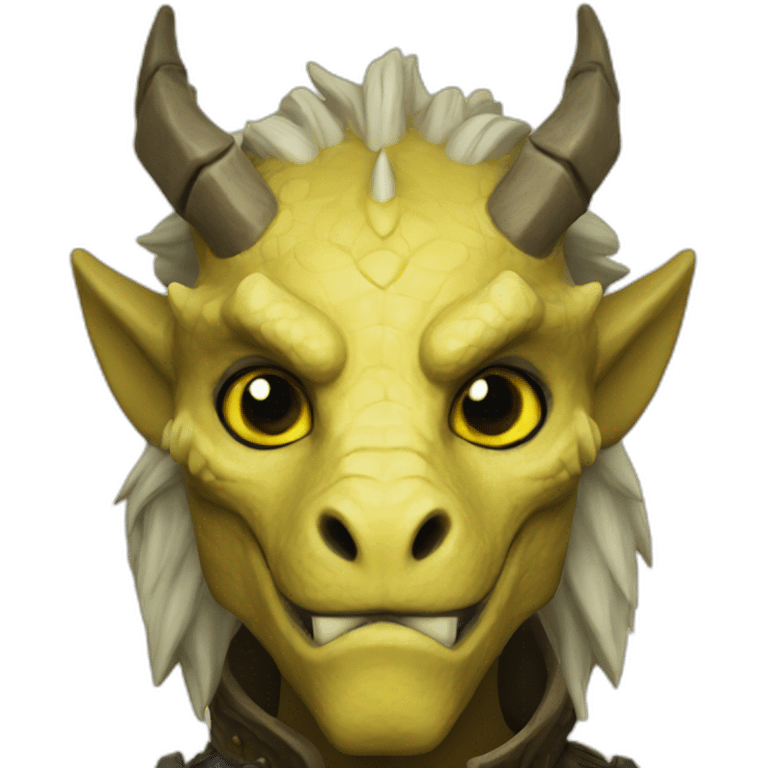 Yellow dragonborn emoji