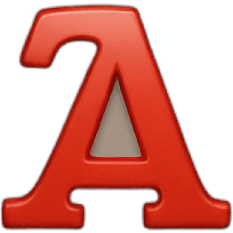 red small letter a emoji