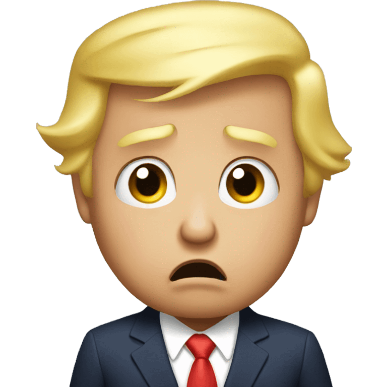 Donald trump crying like a baby emoji