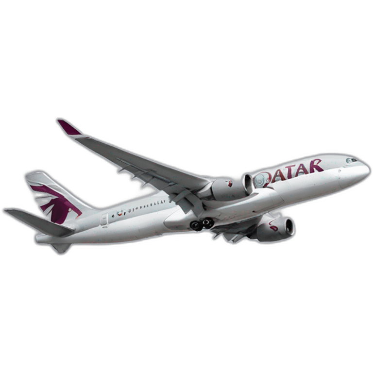 Qatar Airways air plane take off emoji