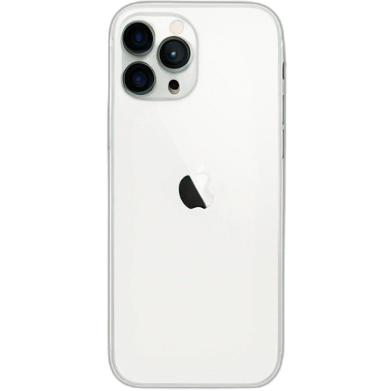 White iPhone 14 pro emoji