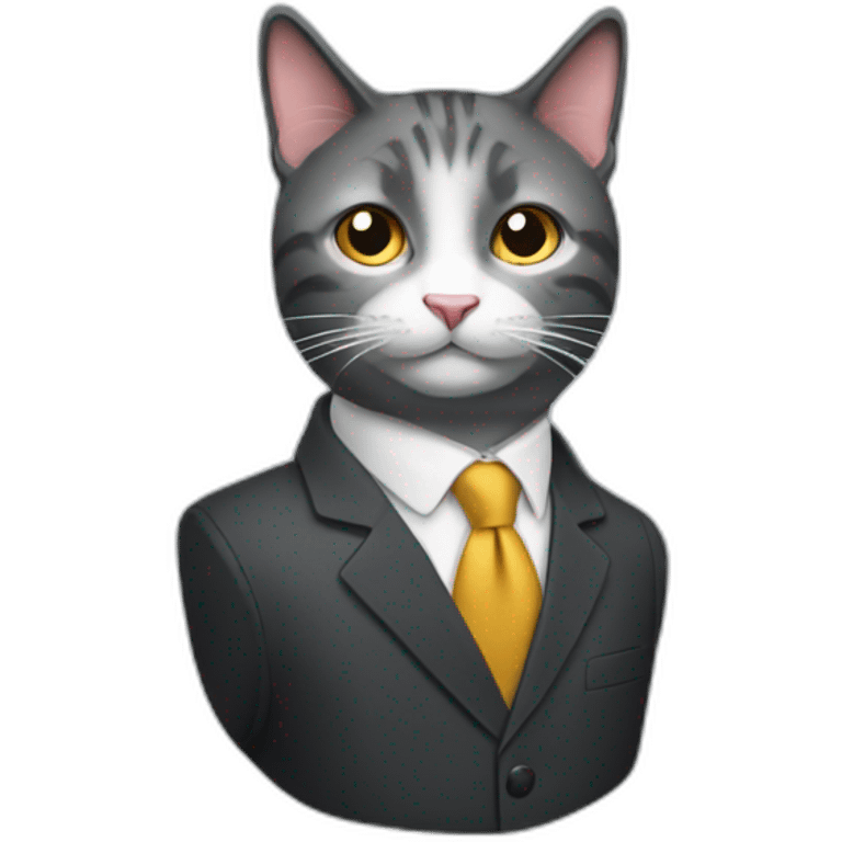 business cat emoji