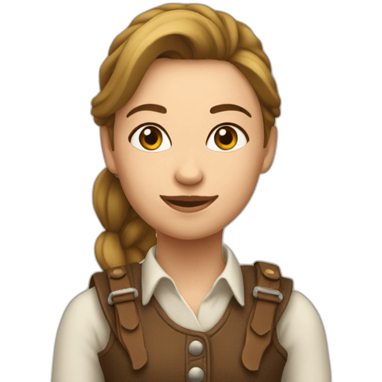 Fille sur cheval emoji