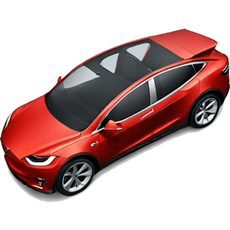 red Tesla x emoji