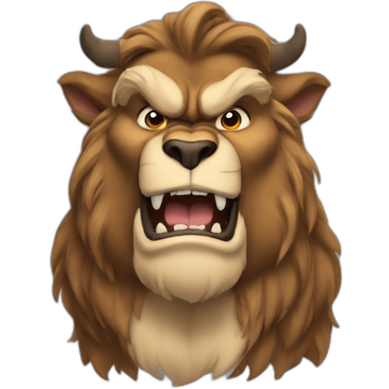 beast from beauty and the beast emoji