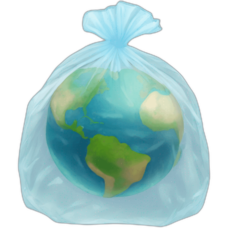 the earth in a plastic bag emoji