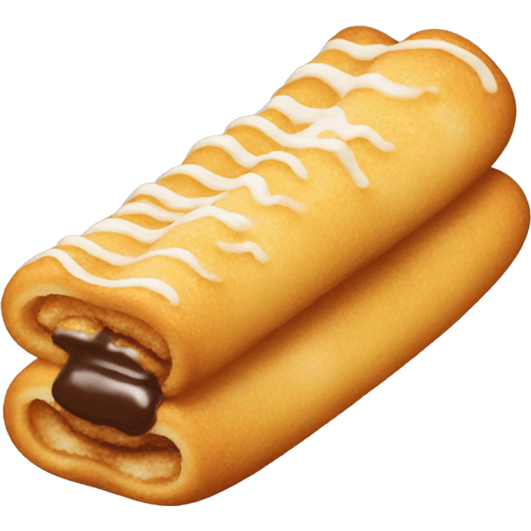 Horizontal filled cream churro emoji