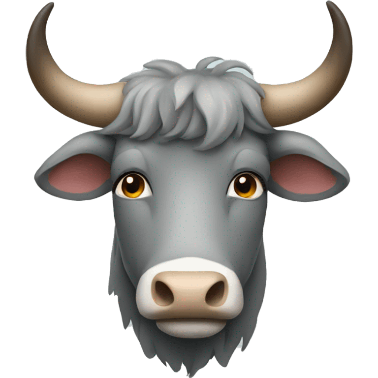 Grey ox emoji