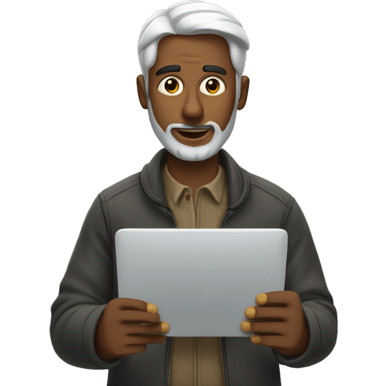 man checking his email emoji