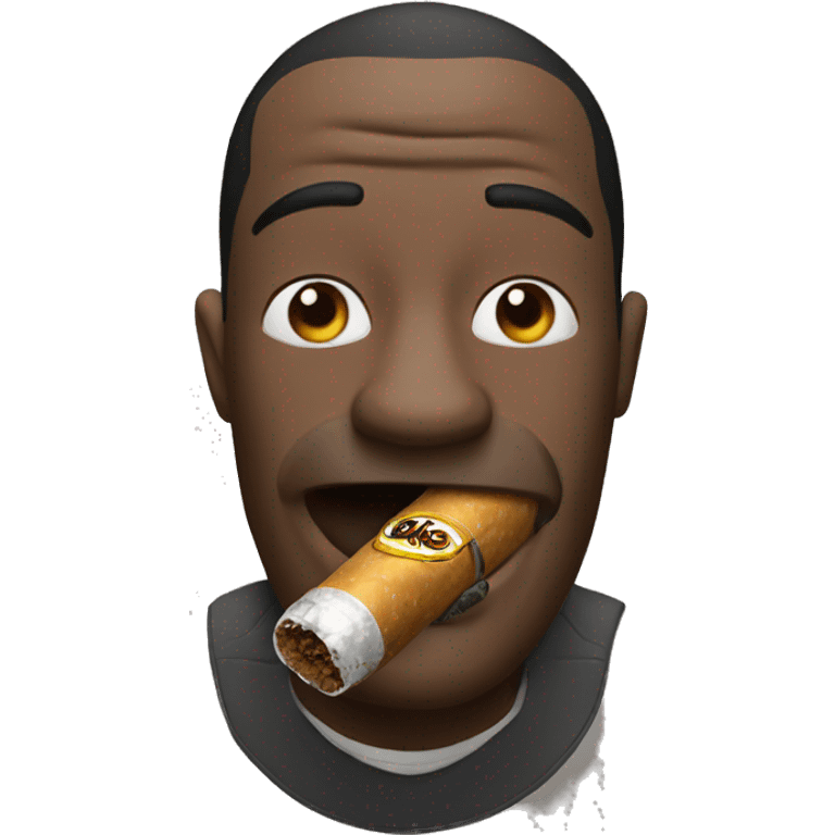 dobberman with a cohiba in hes mouth emoji