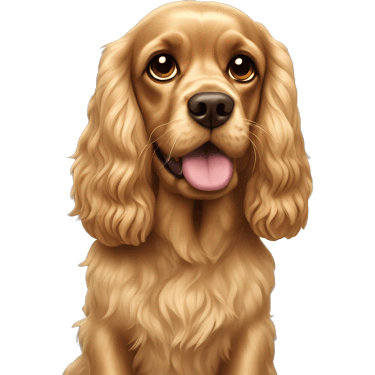 Cocker spaniel gold and yorkshire terror emoji