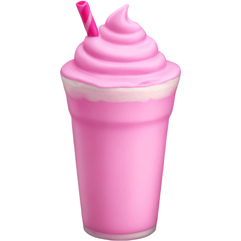 Pink milkshake  emoji