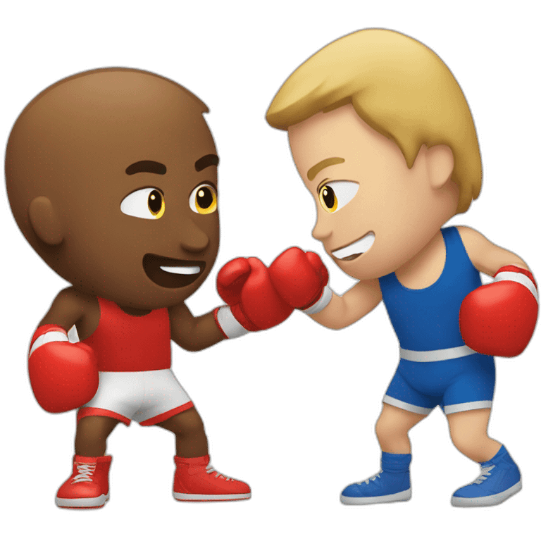 2 white people boxing emoji