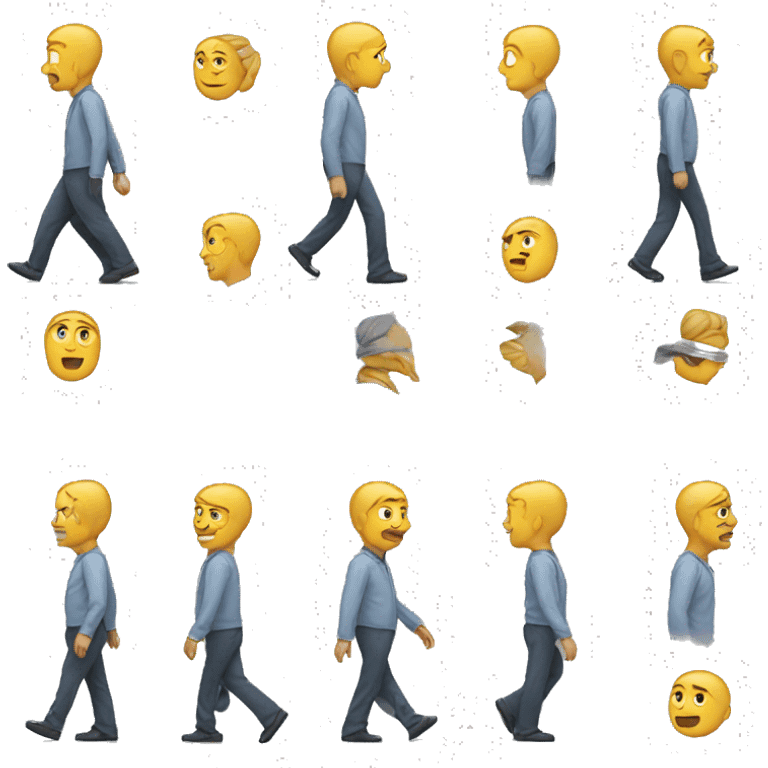  Man walking in-place emoji