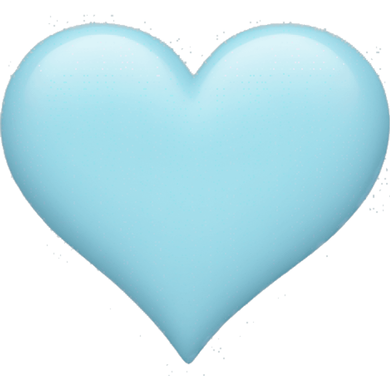 pastel blue heart emoji