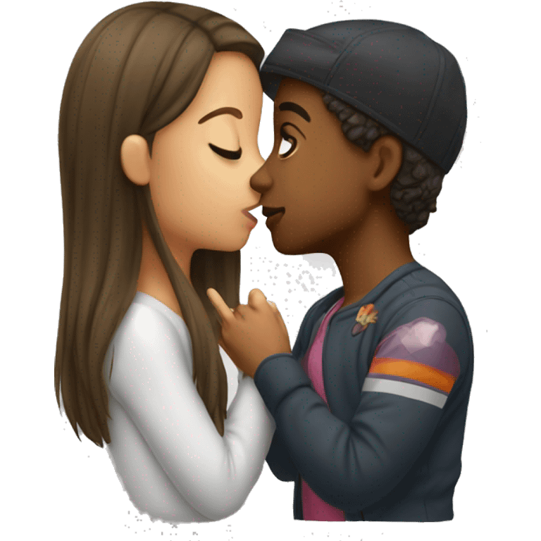 Girl kiss girl emoji