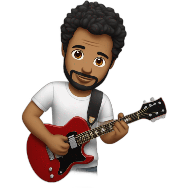 jon buckland avec guitare emoji